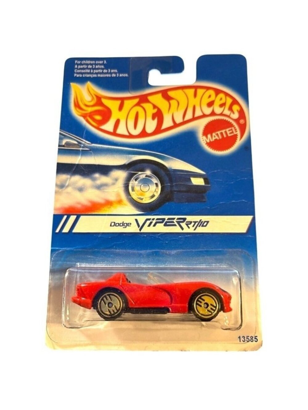 Vintage Die Cast Hot Wheels 1994 Red Dodge Viper RT/10 Car 13585 Collectible New
